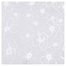 Бумага упаковочная пленка лепестки белые 0,7х7,5м, 40 мкм, 200 гр 3324621