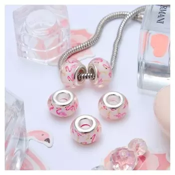 Бусина "Фламинго", цветная