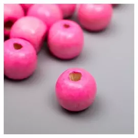 Бусины для творчества дерево "Светло-розовые" набор 30 гр 1х1 см