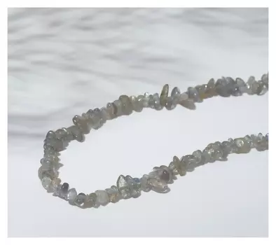 Бусины на нити крошка "Лабрадор" 6*3мм, 38см