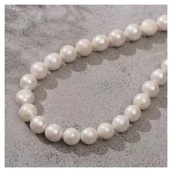 Бусины на нити шар №10 "Жемчуг барокко"