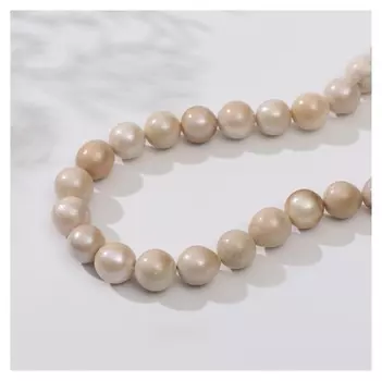 Бусины на нити шар №10 "Жемчуг барокко"