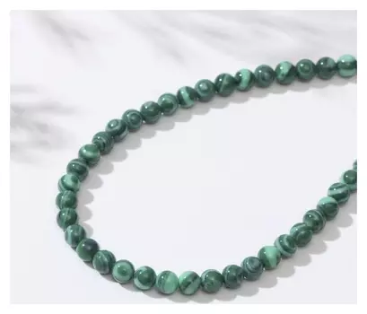 Бусины на нити шар №4 "Малахит", 40см
