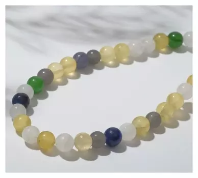 Бусины на нити шар №6 "Самоцвет", 36см