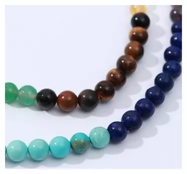 Бусины на нити шар №6 "Самоцвет", +/-38см