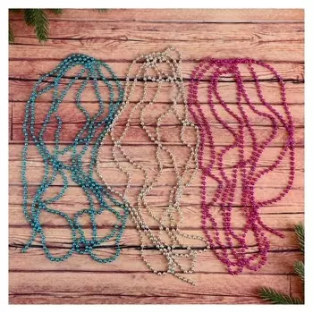 Бусы на ёлку 2,7 м "Разноцветные шарики" (Набор 3 шт) D-5 мм