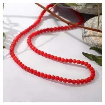 Бусы шар №4 "Коралл", 45 см