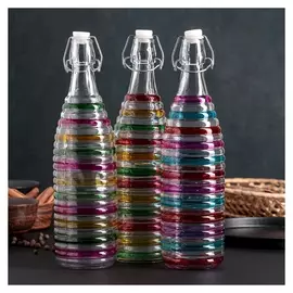 Бутыль для соусов и масла с бугельным замком «Галерея», 1 л, 8,5×32 см