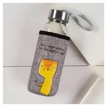 Бутылка для воды в чехле "Дела идут хорошо"