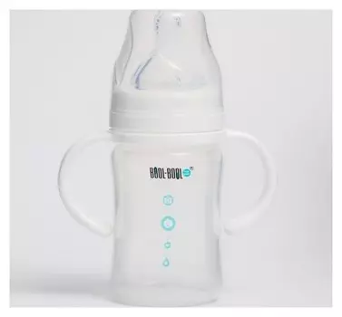 Бутылочка, широкое горло, Ultra Med +, с ручками от 0 мес медленный поток