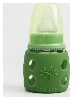 Бутылочка в силиконовом чехле, стекло, 60 мл., для мальчика