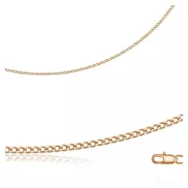 Цепь "Панцирное плетение" мпг35р, позолота, 50см