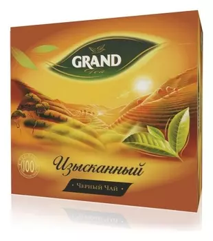 Чай Grand изысканный черный, 100 пакетиков