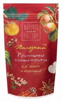 Чай гречишный Natures Own Factory чайный напиток с яблоком и корицей, 100г