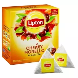 Чай Lipton Cherry Morello черный пирамидки 20пак/уп