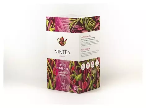Чай Niktea фрут маджента, 25 пакx2гр/уп