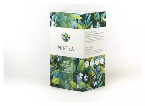 Чай Niktea молочный улун зелен. 25 пакx2гр/уп