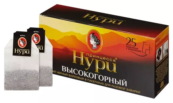Чай принцесса нури черный высокогорный 2гx25пак