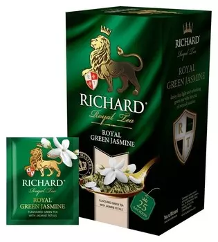 Чай Richard Royal Green Jasmine зелен., 25 пак 14731