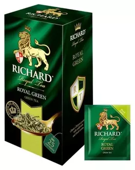 Чай Richard Royal Green зелен., 25 пак