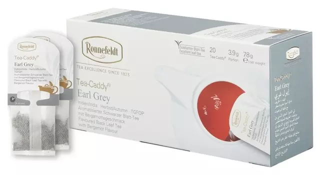 Чай Ronnefeldt Tea Caddy Earl Grey черн., 20пакx3,9гр/уп