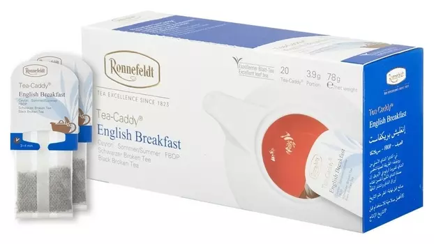 Чай Ronnefeldt Tea Caddy English Breakfast черн., 20пакx3,9гр/уп