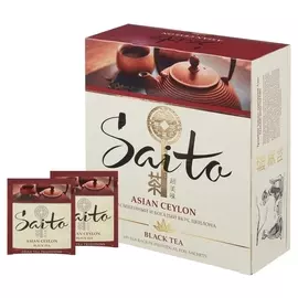 Чай Saito Asian Ceylon черн., 100 пак
