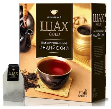 Чай Шах голд черный, 100пак/уп
