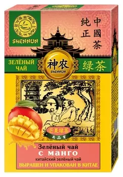 Чай Shennun зеленый с манго листовой, 100г в13034