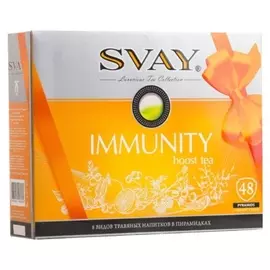 Чай зеленый, травяной Svay Immunity Boost Tea 48пирамидок