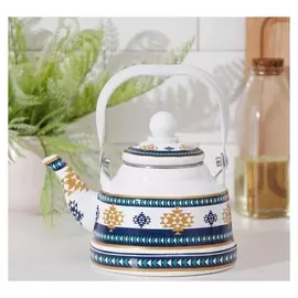 Чайник «Скандинавия», 1,1 л, цвет белый с золотом