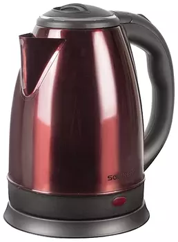 Чайник SONNEN KT-118С, 1,8 л, 1500 Вт, закрытый нагревательный элемент, нержавеющая сталь, кофейный