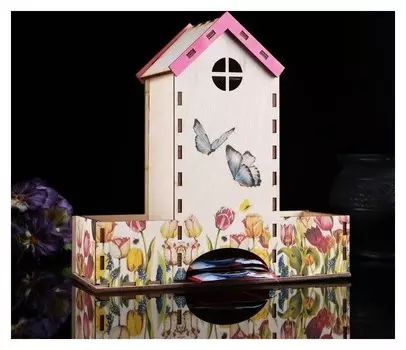 Чайный домик "Домик для бабочек", 20х20х8 см
