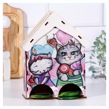 Чайный домик на два ряда "Сладкоежки" 15,5×9,6×20 см