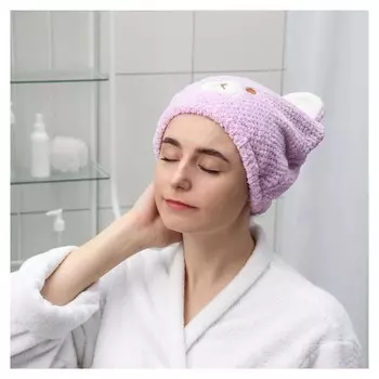 Чалма для сауны/душа «Медвежонок», микрофибра