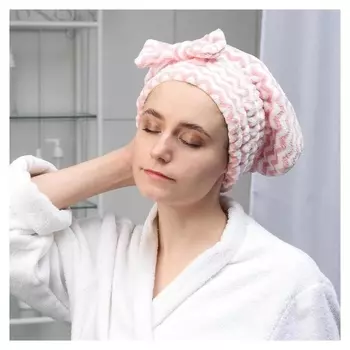 Чалма для сауны/душа «Волна», микрофибра