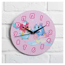 Часы дерево настенные "Динозаврики"