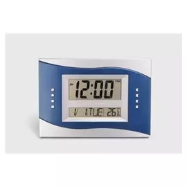 Часы настенные электронные с будильником и термометром, календарь 2 ааа, формат 24 ч