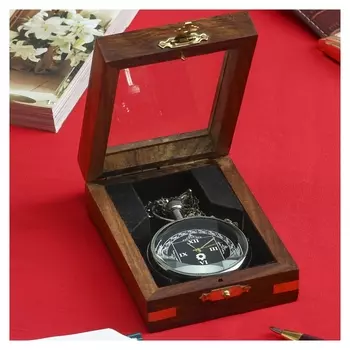 Часы "Вера" в шкатулке 10,5х7,5х3,5 см