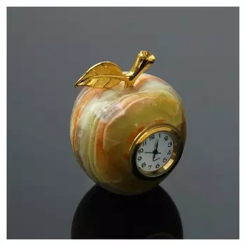 Часы «Яблоко», D=5 см, оникс