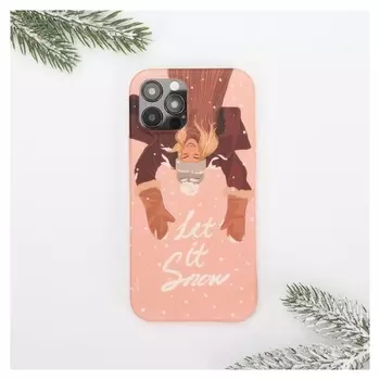 Чехол для Iphone 12, 12 PRO «Снежинки»