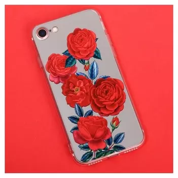 Чехол для телефона Iphone 7 с зеркальным эффектом «Розы», 6.5 × 14 см