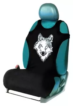 Чехол-майка "Волк", на переднее сиденье, хлопок