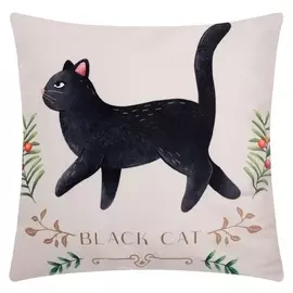 Чехол на подушку этель "Black Cat" 40х40 см, 100% п/э, велюр