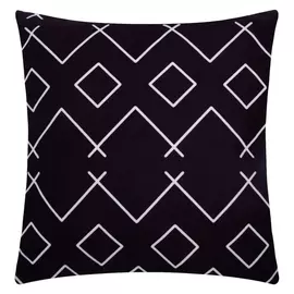 Чехол на подушку этель "Этика" цвет чёрный 40 х 40 см, велюр