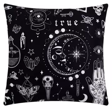 Чехол на подушку этель "Эзотерика" 40х40 см, 100% п/э, велюр