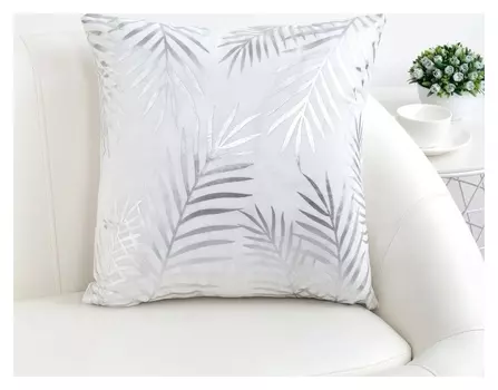 Чехол на подушку этель "Листья", 43*43 см, 100% п/э