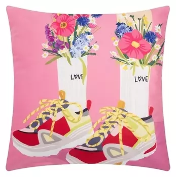 Чехол на подушку этель "Love" 40х40 см, 100% п/э, велюр