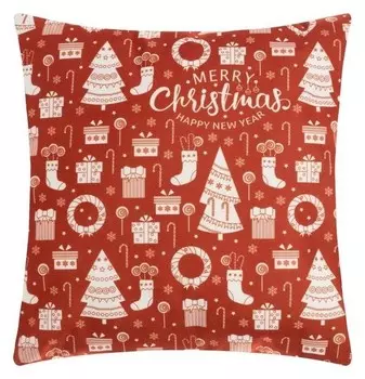 Чехол на подушку этель "Merry Christmas" 40 х 40 см, 100% п/э