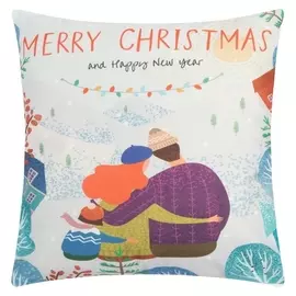 Чехол на подушку этель "Merry Christmas" 40 х 40 см, 100% п/э